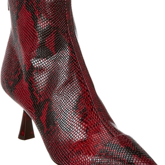 Jimmy Choo Kix Snakeskin Ankle Booties 37.5 - Picture 2 of 13